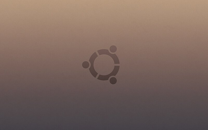 Ubuntu Logo on Surface — Gray