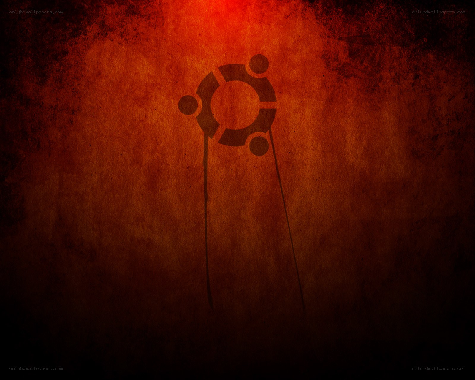 Ubuntu logo on textured background