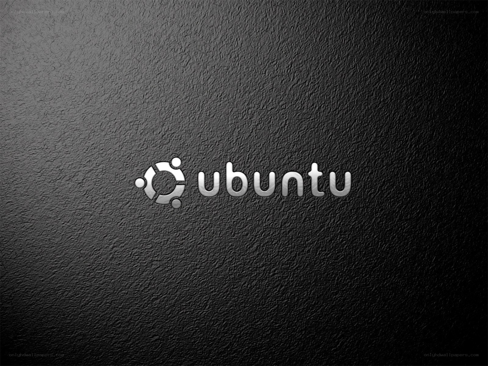 Ubuntu logo on textured background