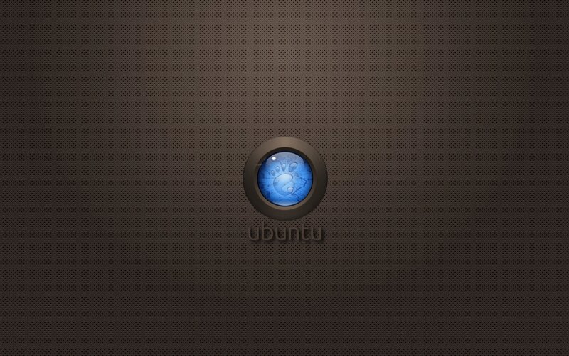 Ubuntu logo on textured background