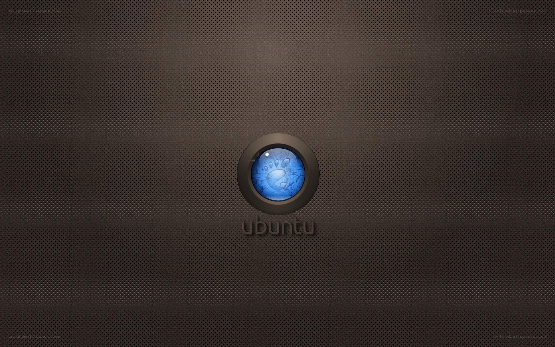 Ubuntu logo on textured background