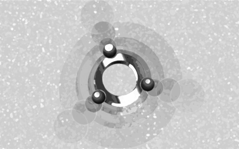 Ubuntu Logo on Textured Background — Gray