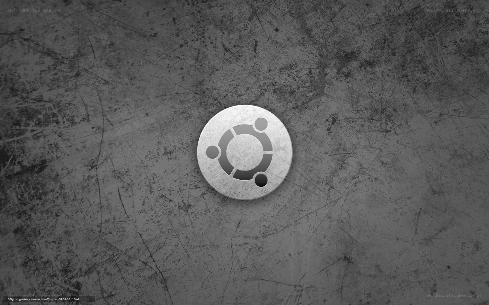 Ubuntu logo on textured background