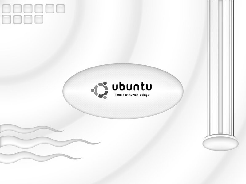 Ubuntu Logo on White Background