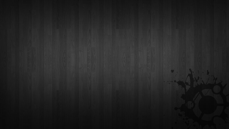 Ubuntu Logo on Wood — Black