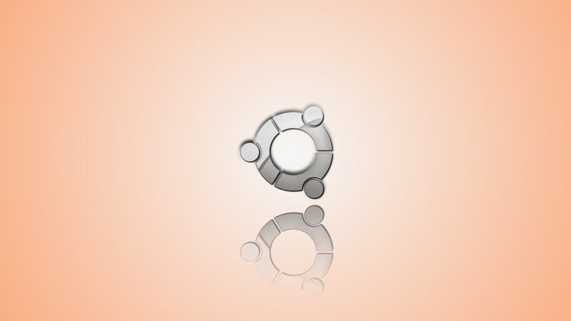 Ubuntu Logo — Orange, Minimalist