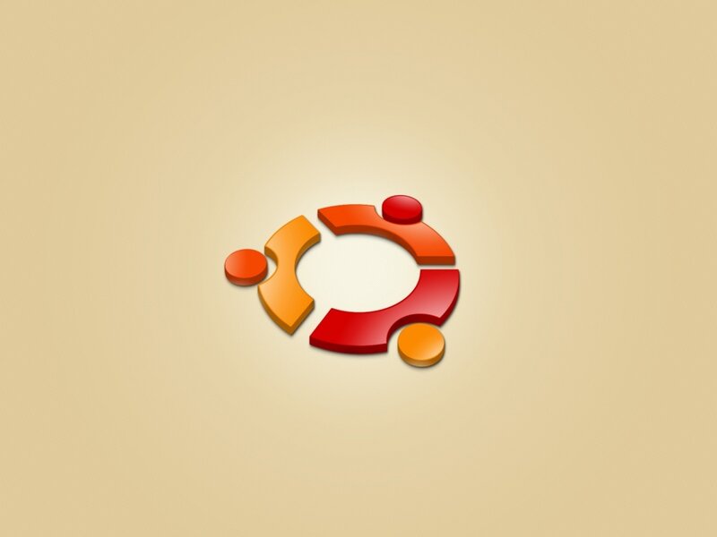 Ubuntu Logo — Orange, Neutral, 3d Render, Red