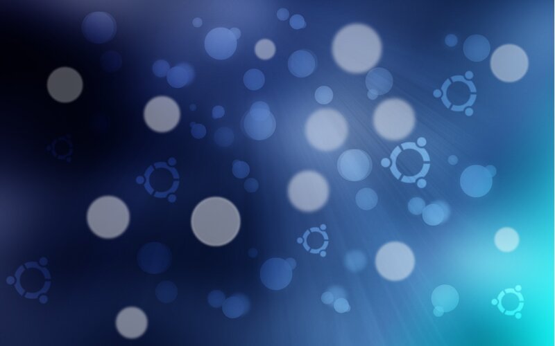 Ubuntu Logo Pattern — Blue, Serene