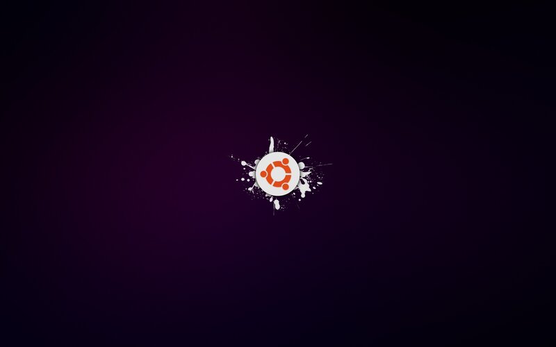 Ubuntu Logo Splash — Purple