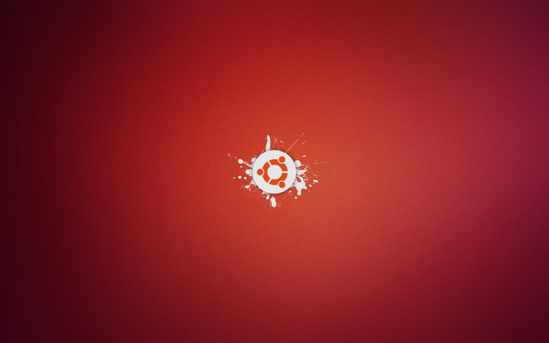 Ubuntu Logo Splash — Red