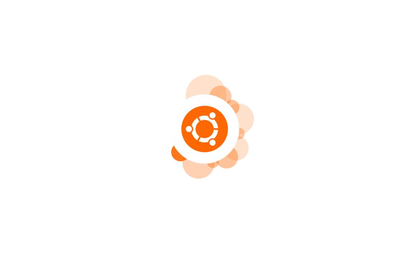 Ubuntu Logo — White