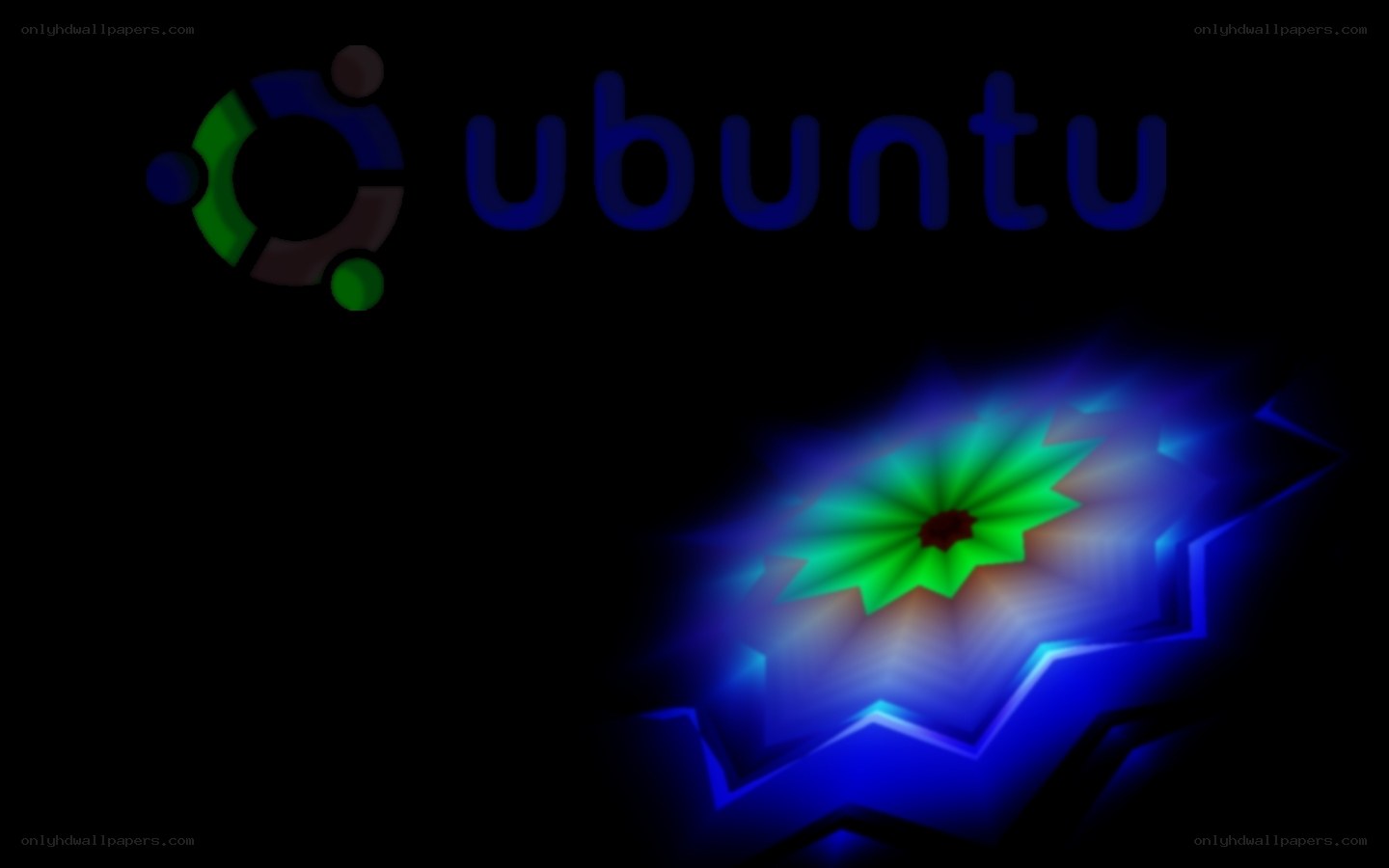 Ubuntu logo with abstract design