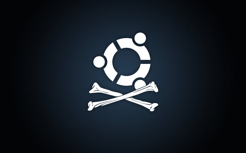 Ubuntu Logo with Bones