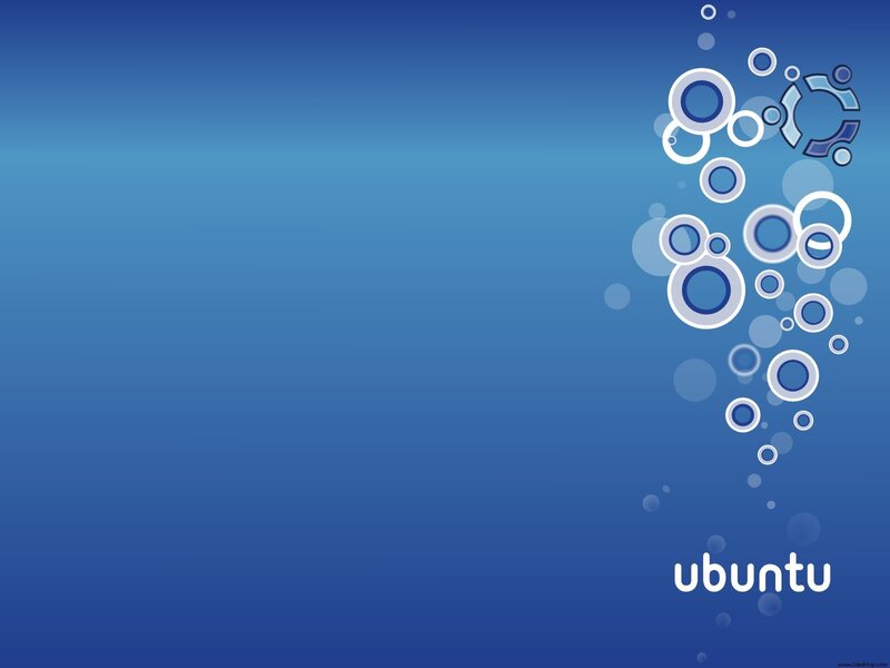 Ubuntu Logo with Bubbles — Blue