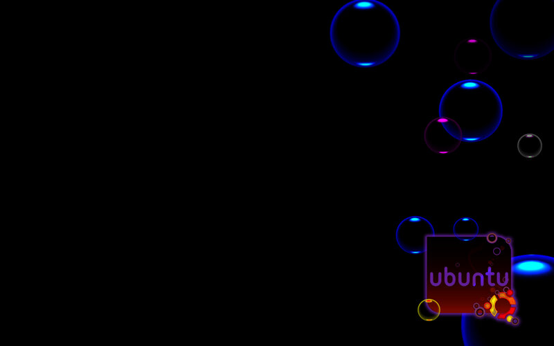 Ubuntu Logo with Bubbles