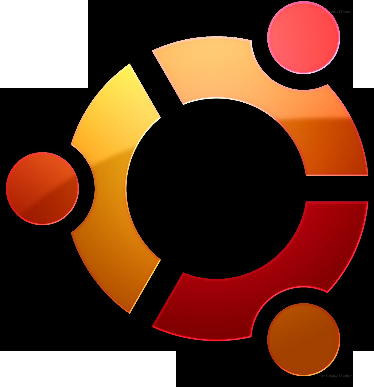 Ubuntu logo with circular design