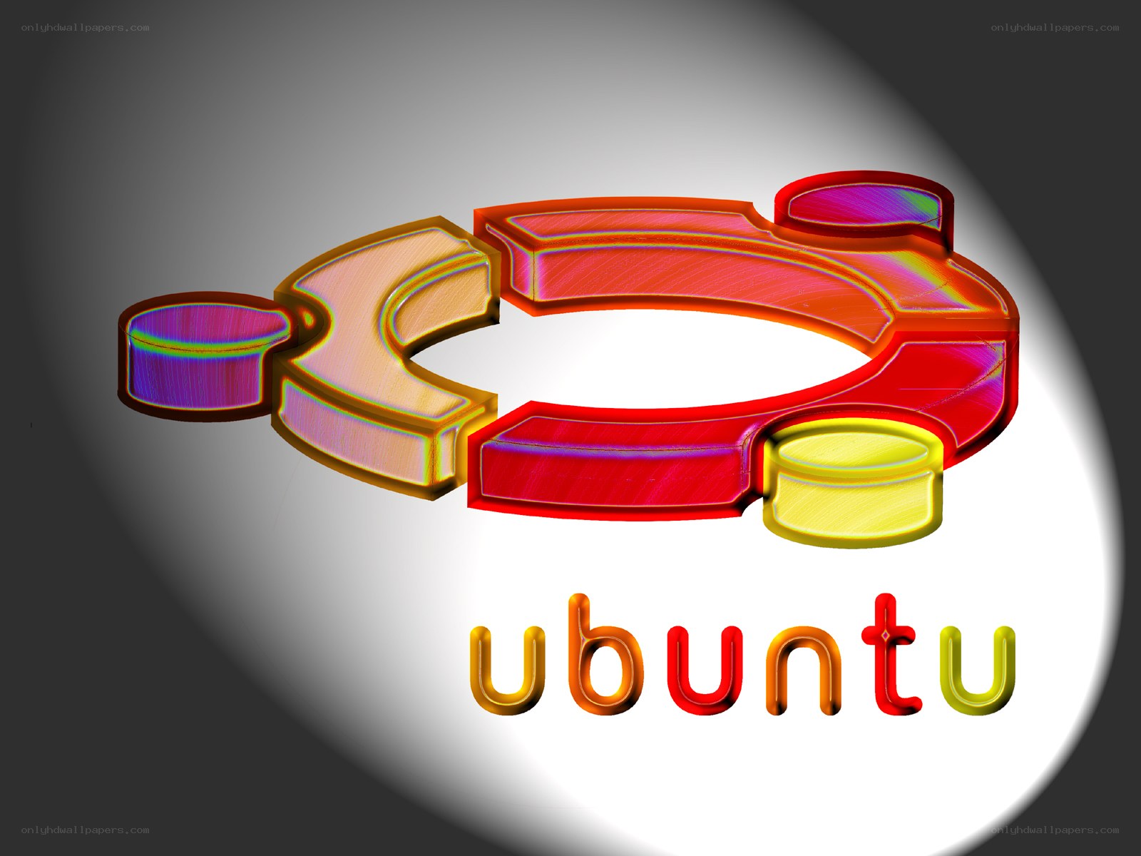 Ubuntu logo with colorful design