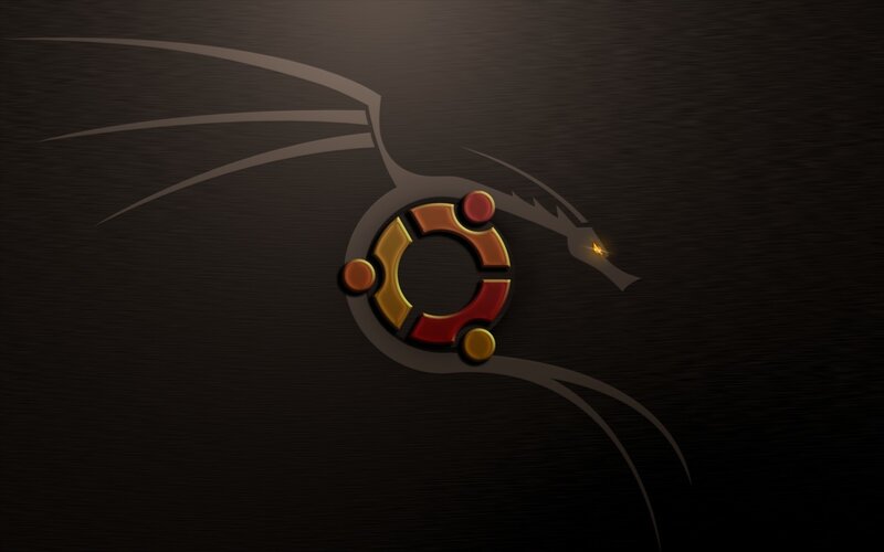 Ubuntu logo with dragon