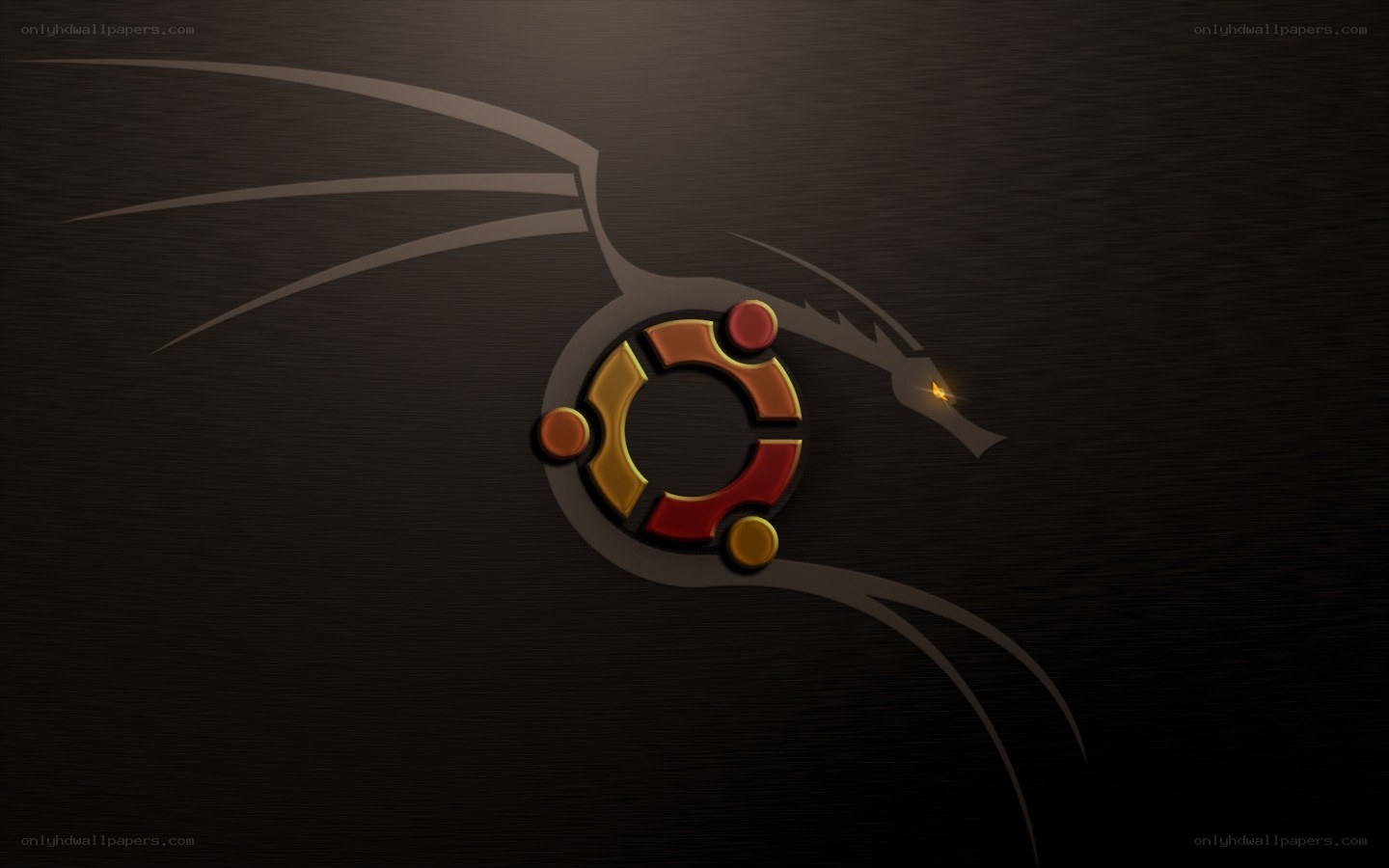 Ubuntu logo with dragon