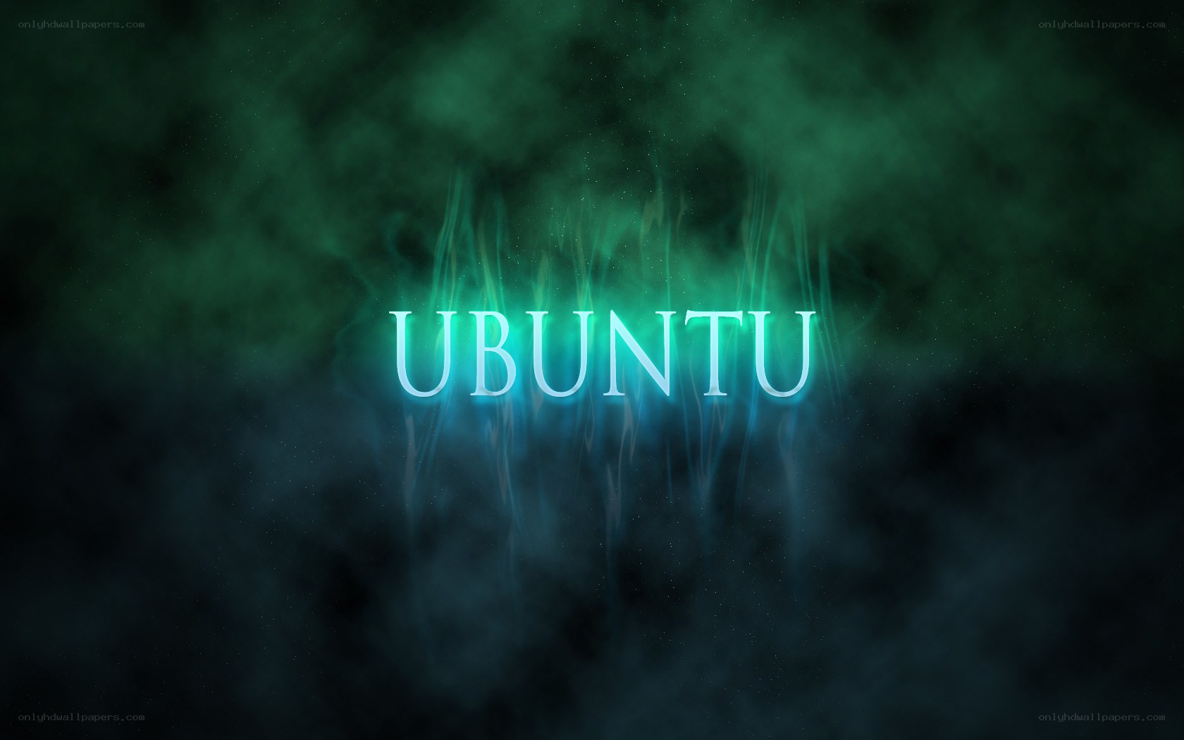 Ubuntu logo with glowing effect