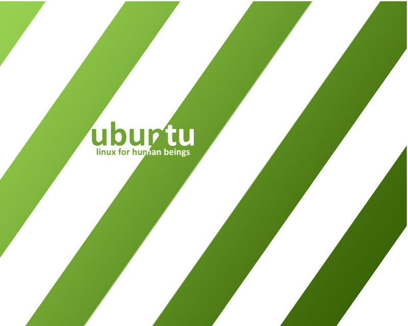 Ubuntu logo with green stripes