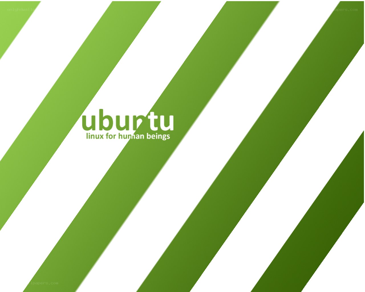 Ubuntu logo with green stripes