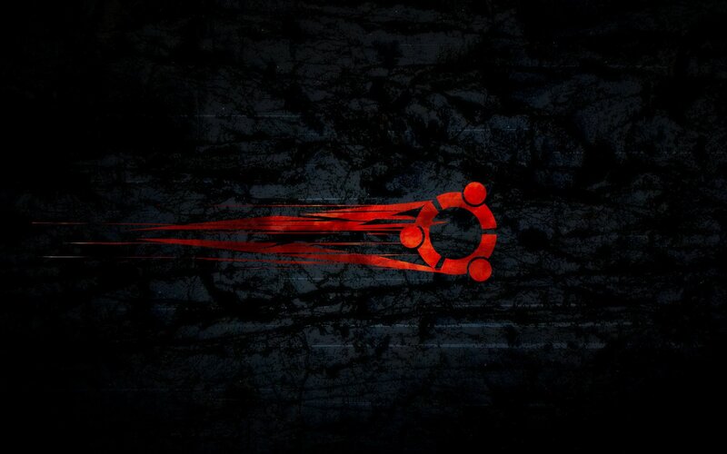 Ubuntu logo with motion effect
