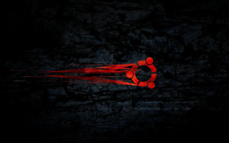 Ubuntu Logo with Motion Streaks