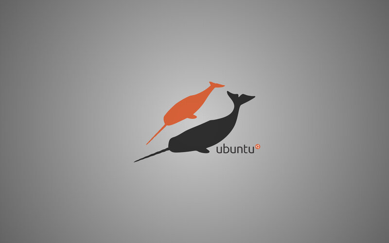 Ubuntu logo with narwhals