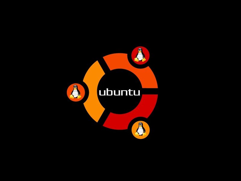 Ubuntu logo with penguins