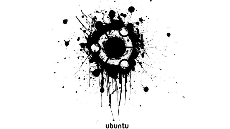 Ubuntu Logo with Splatter