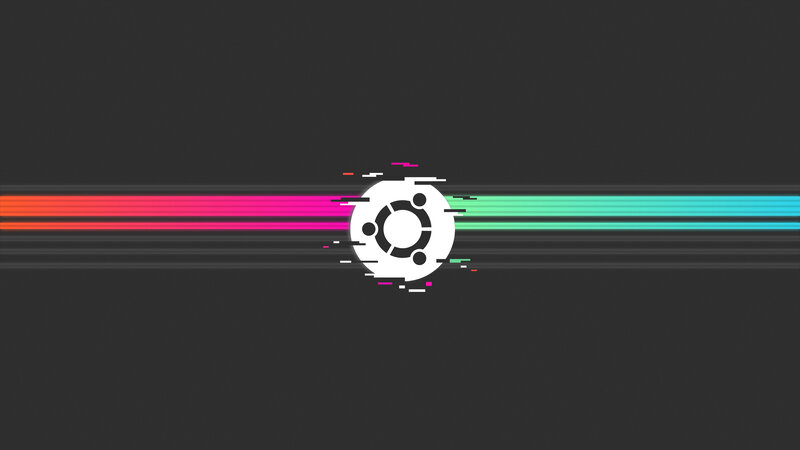 Ubuntu Logo with Streaks