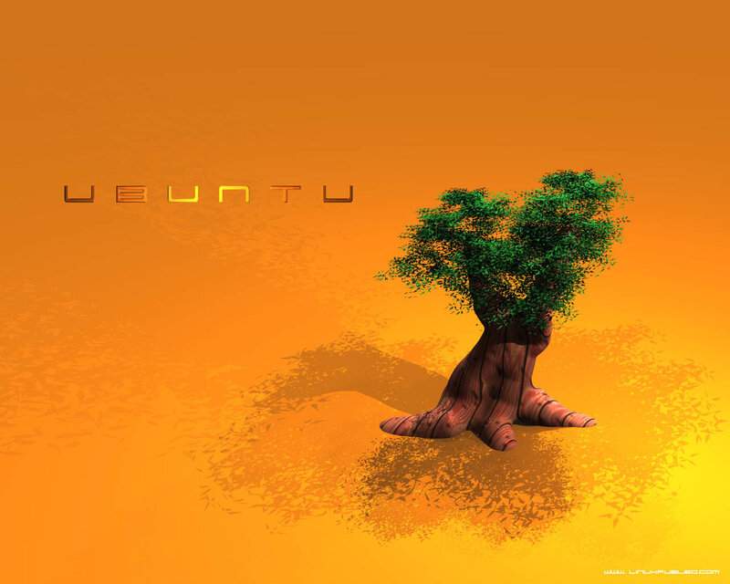 Ubuntu logo with tree