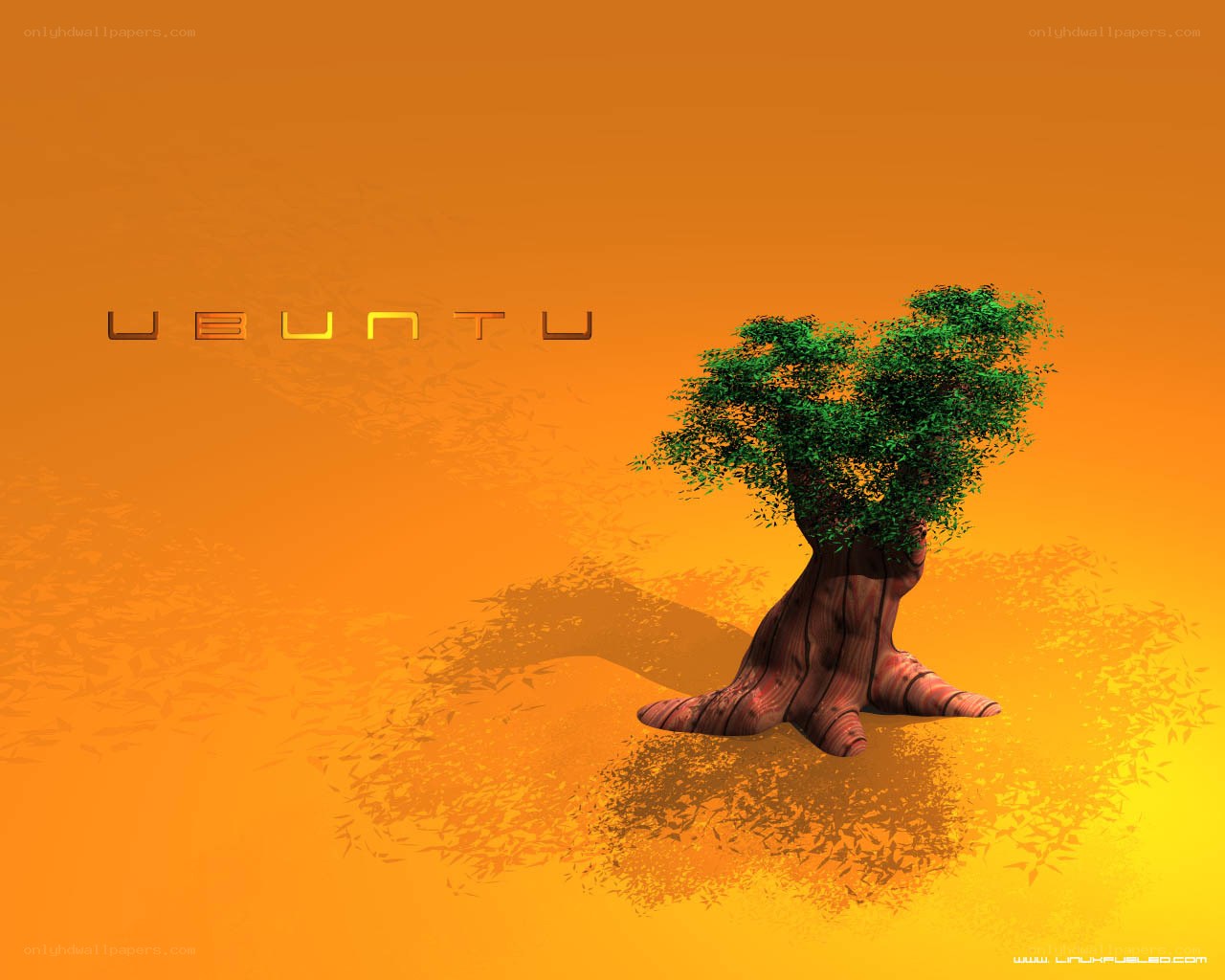 Ubuntu logo with tree