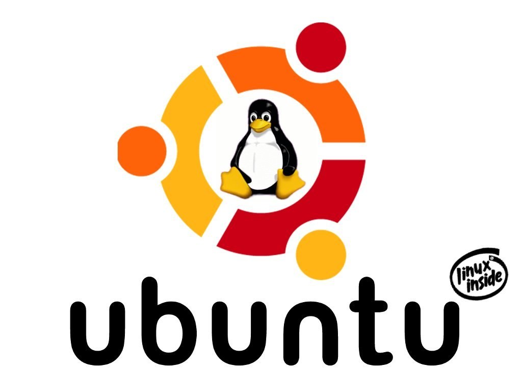 Ubuntu logo with Tux penguin