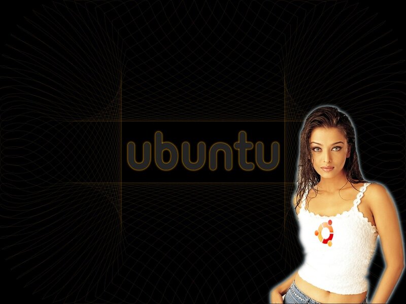 Ubuntu logo with woman