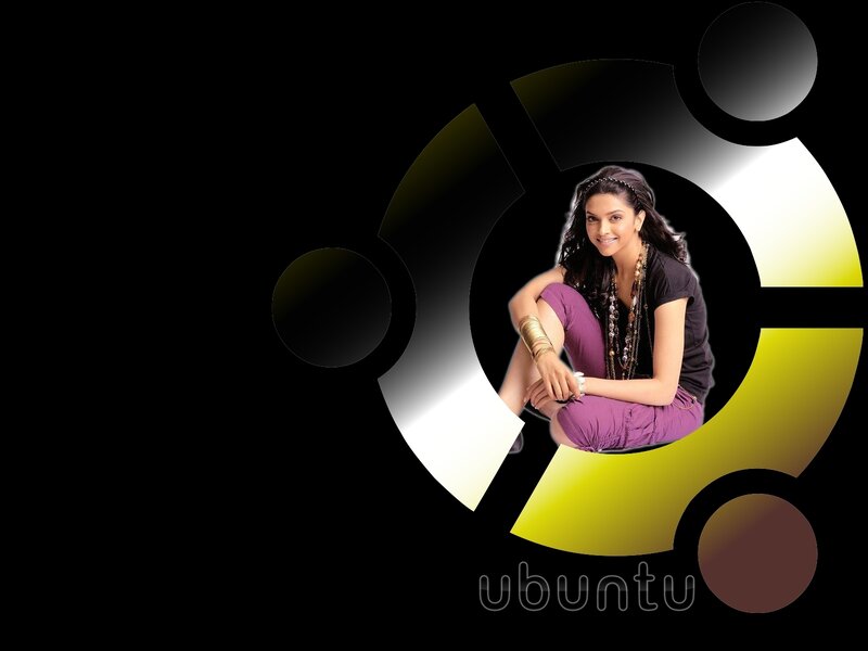 Ubuntu logo with woman