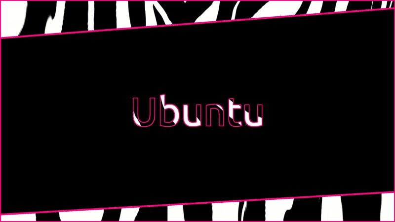 Ubuntu Text on Black