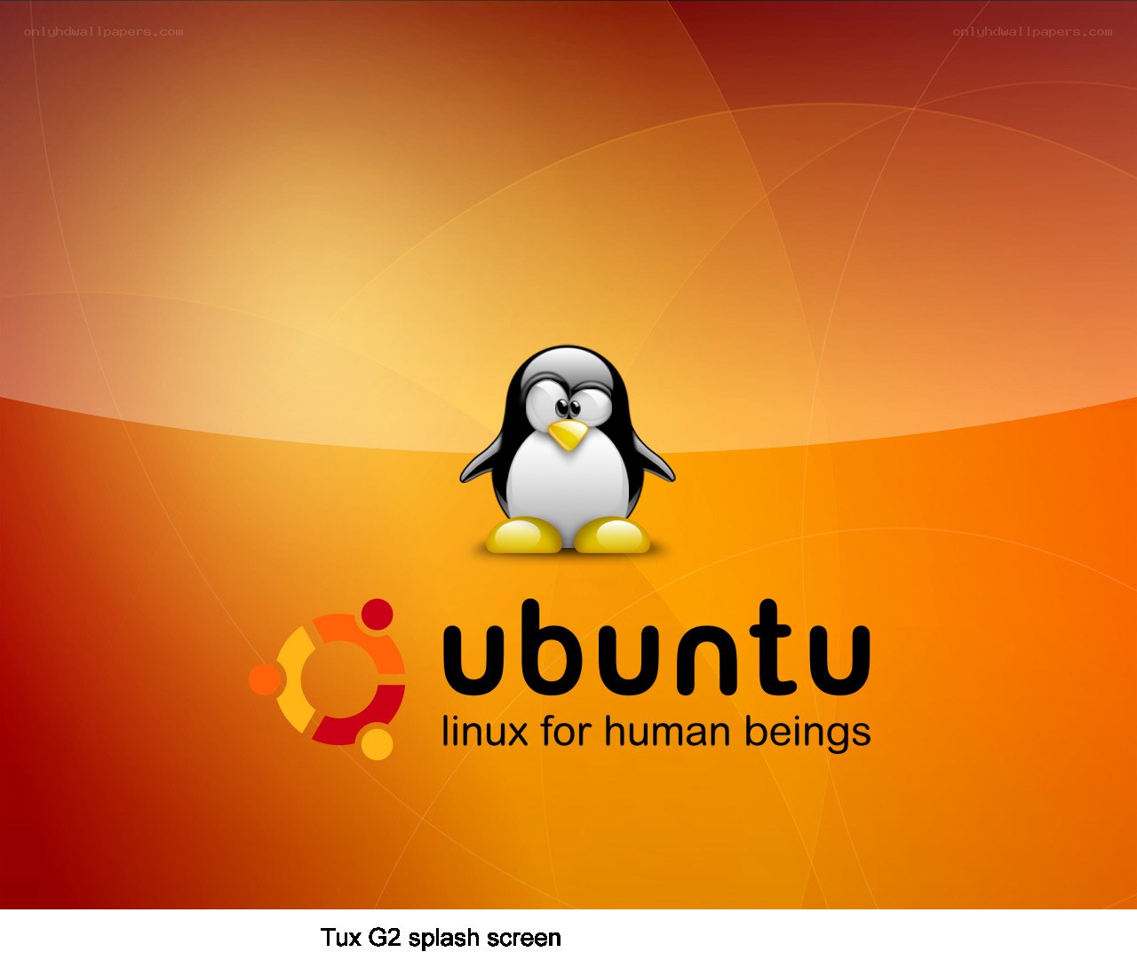 Ubuntu Tux G2 splash screen