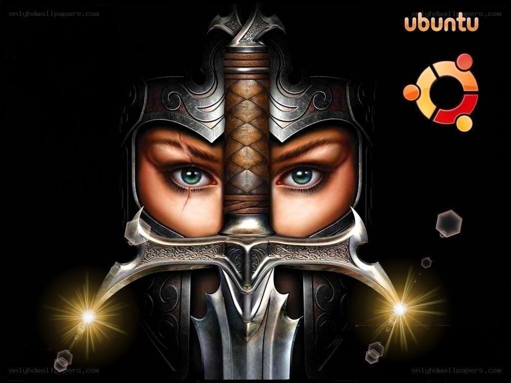 Ubuntu warrior with sword