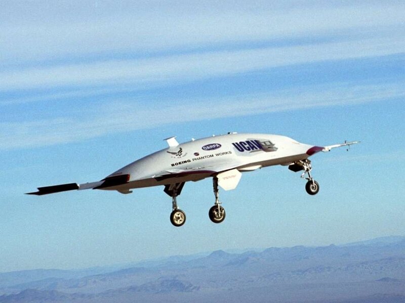 UCAS aircraft in flight