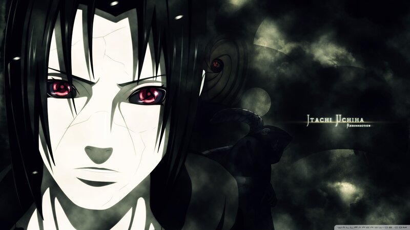 Uchiha Itachi Character — Black, Dramatic, Night