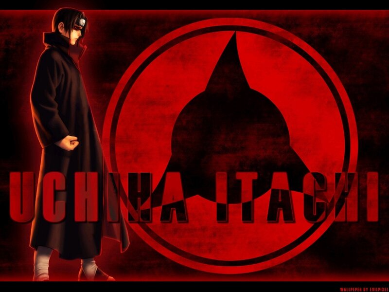 Uchiha Itachi Character — Red, Dramatic, Anime