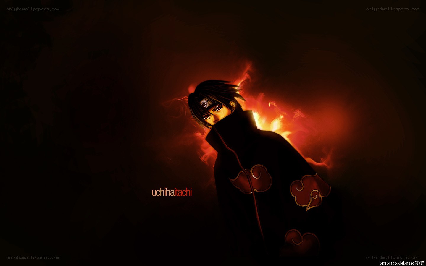 Uchiha Itachi in Akatsuki cloak