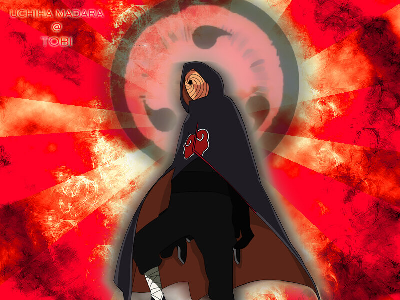 Uchiha Madara in Akatsuki cloak