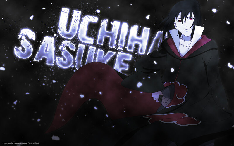 Uchiha Sasuke Character — Black, Dramatic, Night, Anime