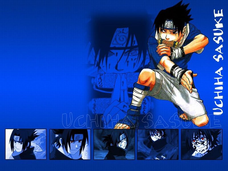 Uchiha Sasuke Character — Blue, Dramatic, Manga
