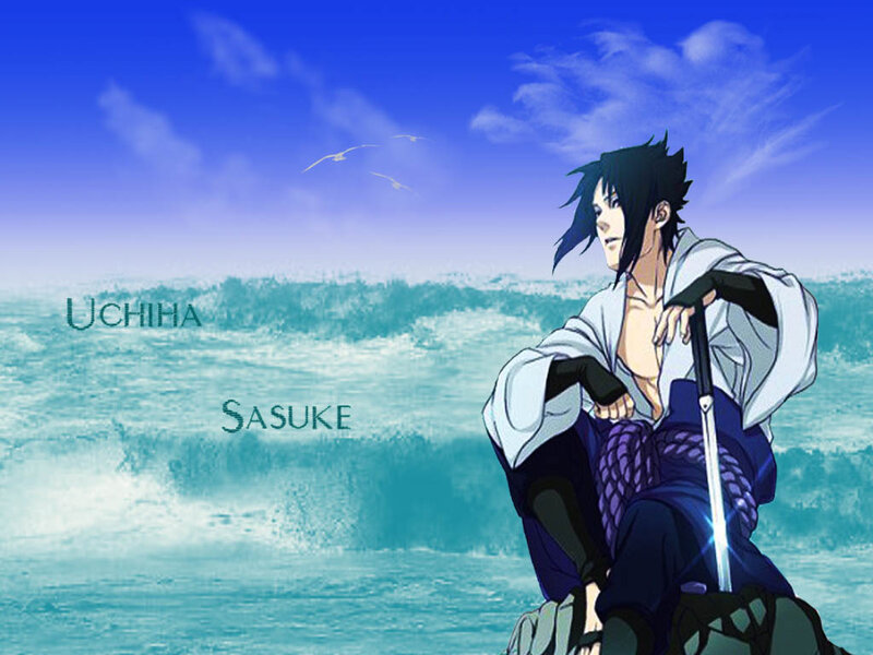 Uchiha Sasuke Character — Blue, Serene