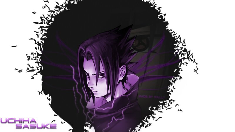 Uchiha Sasuke Character — Purple, Dramatic