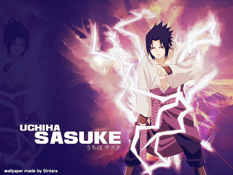 Uchiha Sasuke — Purple, Dramatic, Night